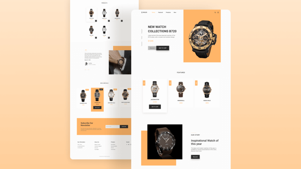 Watches E-commerce Website Design