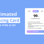 Animated Pricing Card