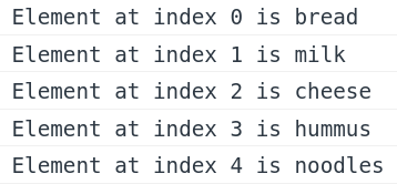 javascript array loop