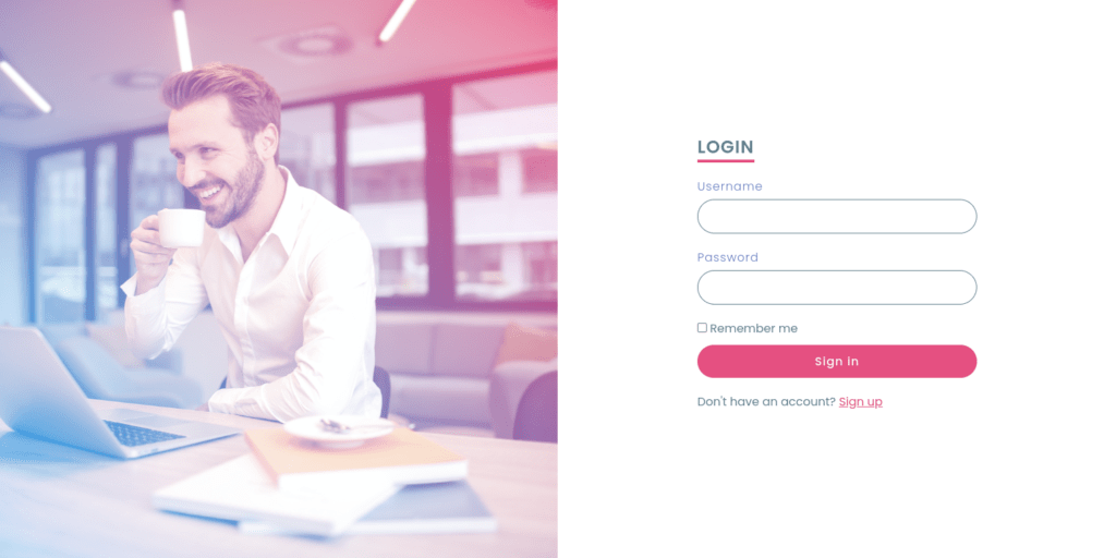 Responsive Login Form In HTML & CSS output 3