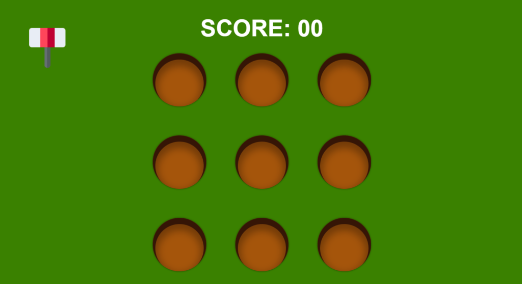 Whack-A-Mole Game Using HTML CSS & JavaScript