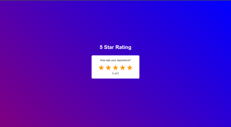 How To Make Star Rating Using HTML, CSS & JavaScript - rocoderes