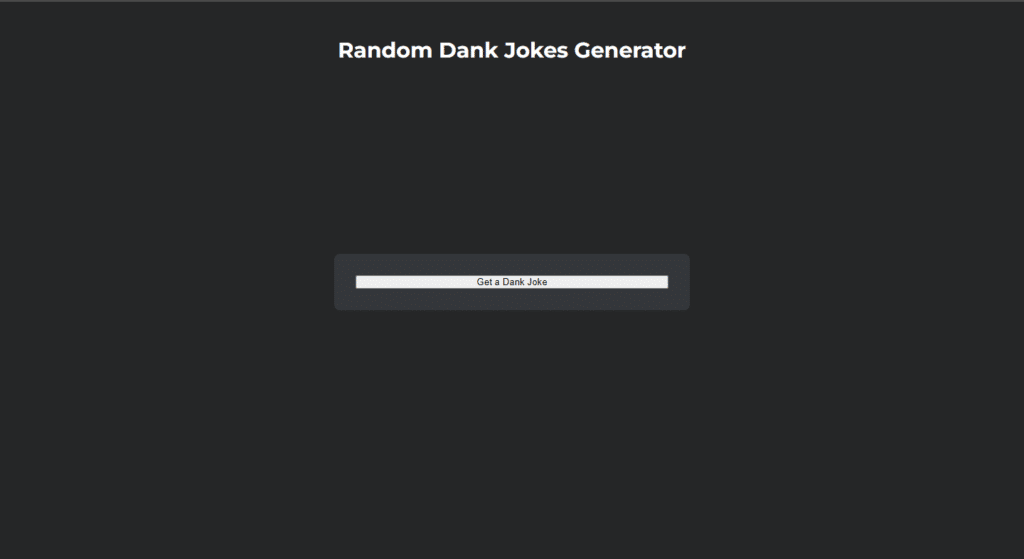 Random Joke Generator Using JavaScript