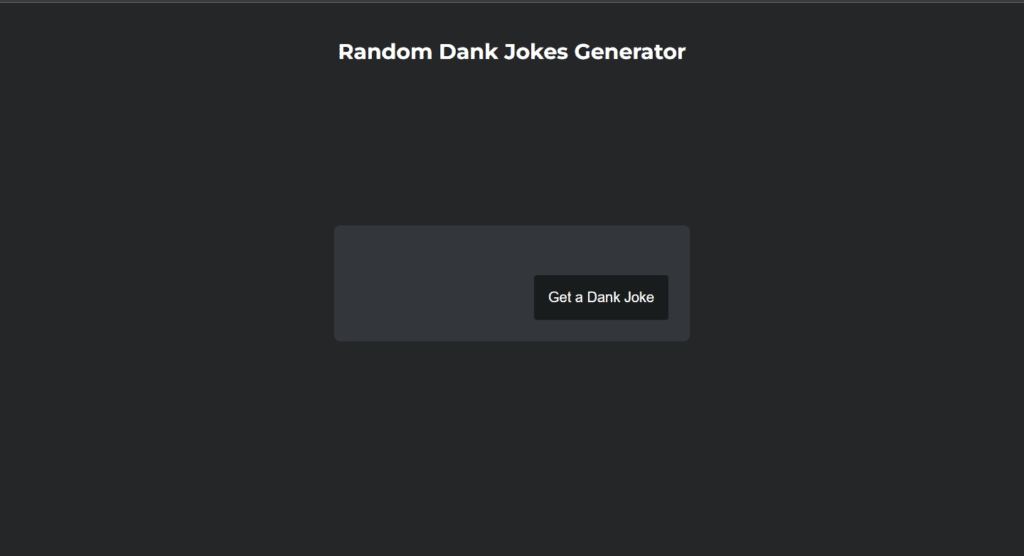 Random Joke Generator Using JavaScript