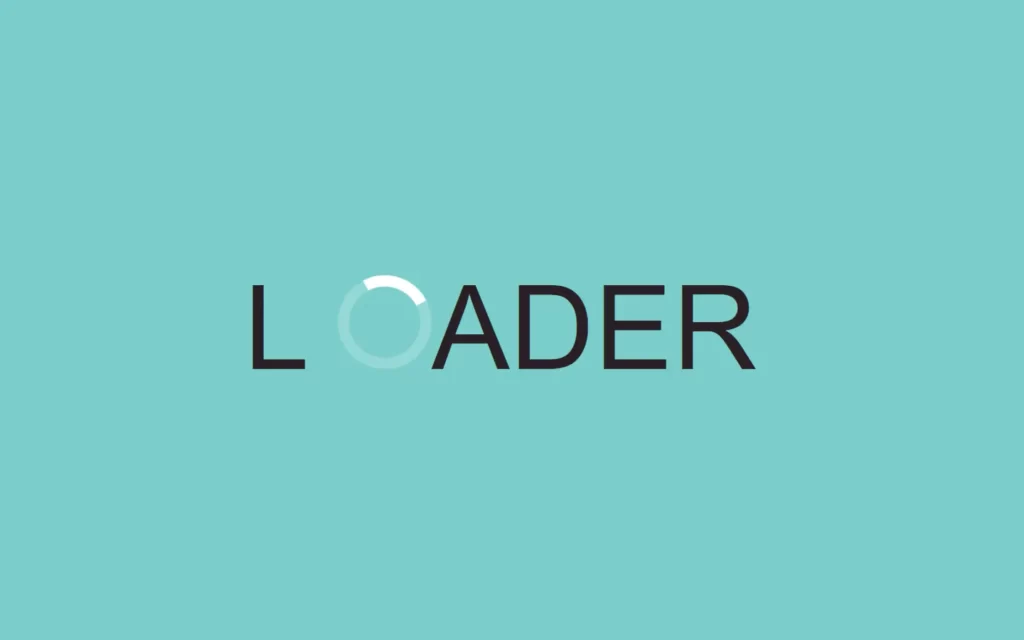 minimalist loader using CSS