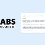 How to Make Tabs With HTML, CSS, And JavaScript