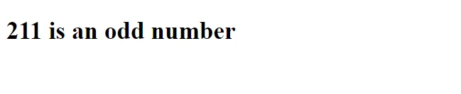 Write a program to Check if a Number is Odd or Even in JavaScript