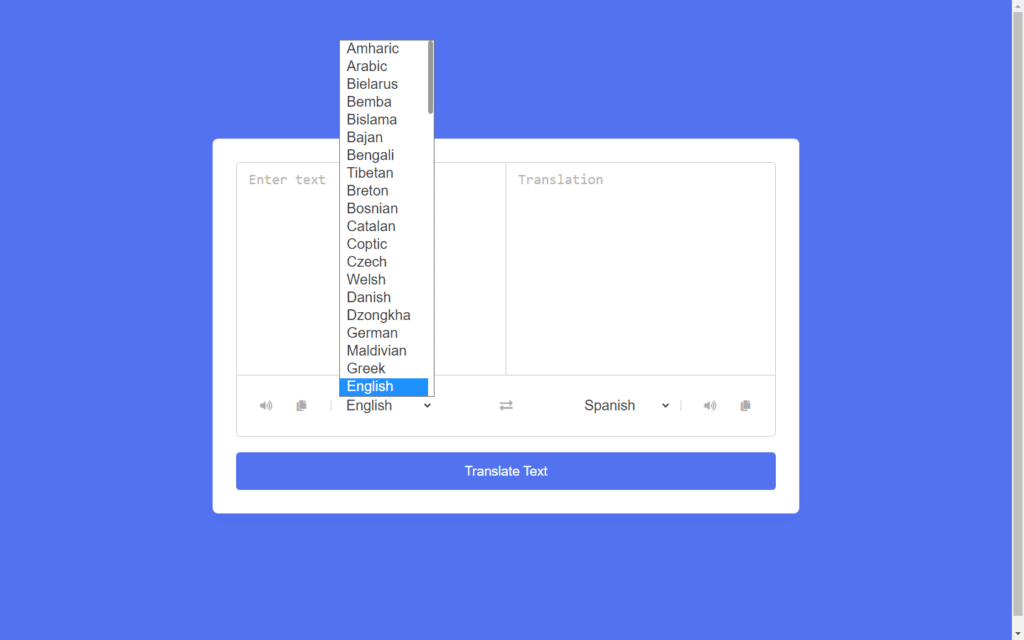 Language Translator in JavaScript