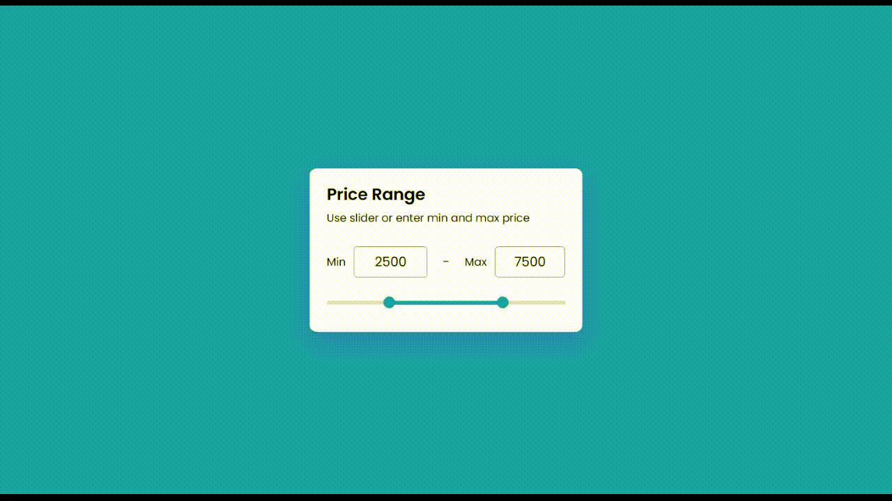 Price Range Slider