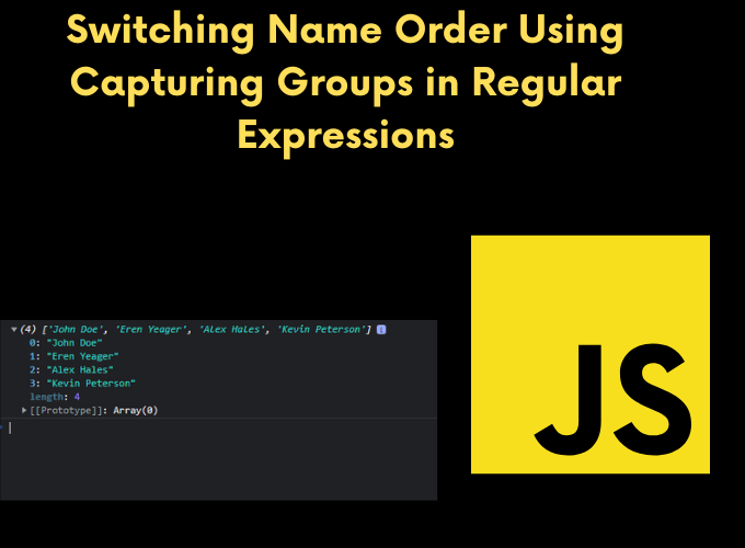 Switching Name Order Using Capturing Groups in Regular Expressions