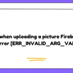 Error when uploading a picture Firebase: "TypeError [ERR_INVALID_ARG_VALUE]"