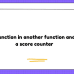 Pass a function in another function and make a score counter